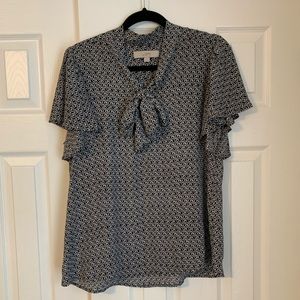 Loft tie blouse